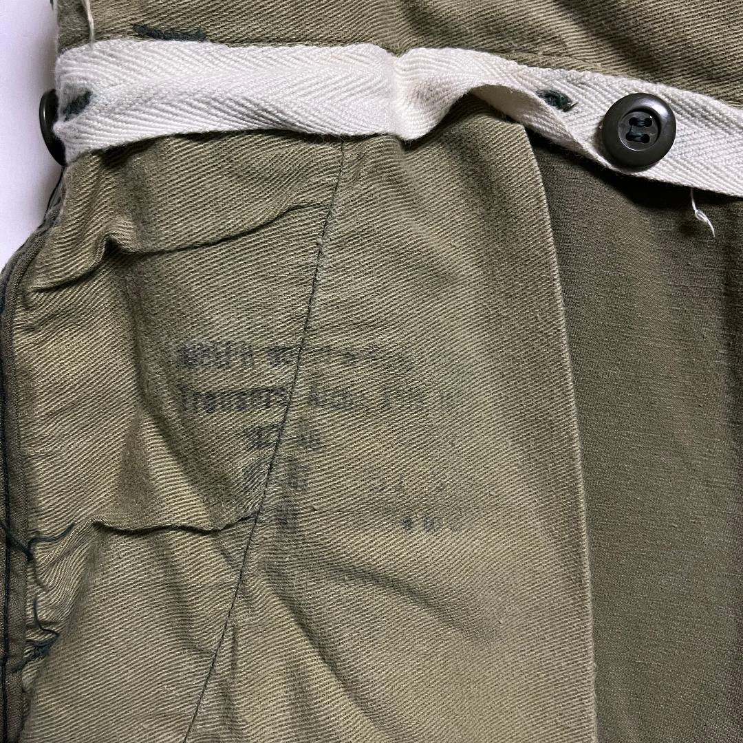 50-60's カナダ軍 コットン コンバットカーゴパンツ size6