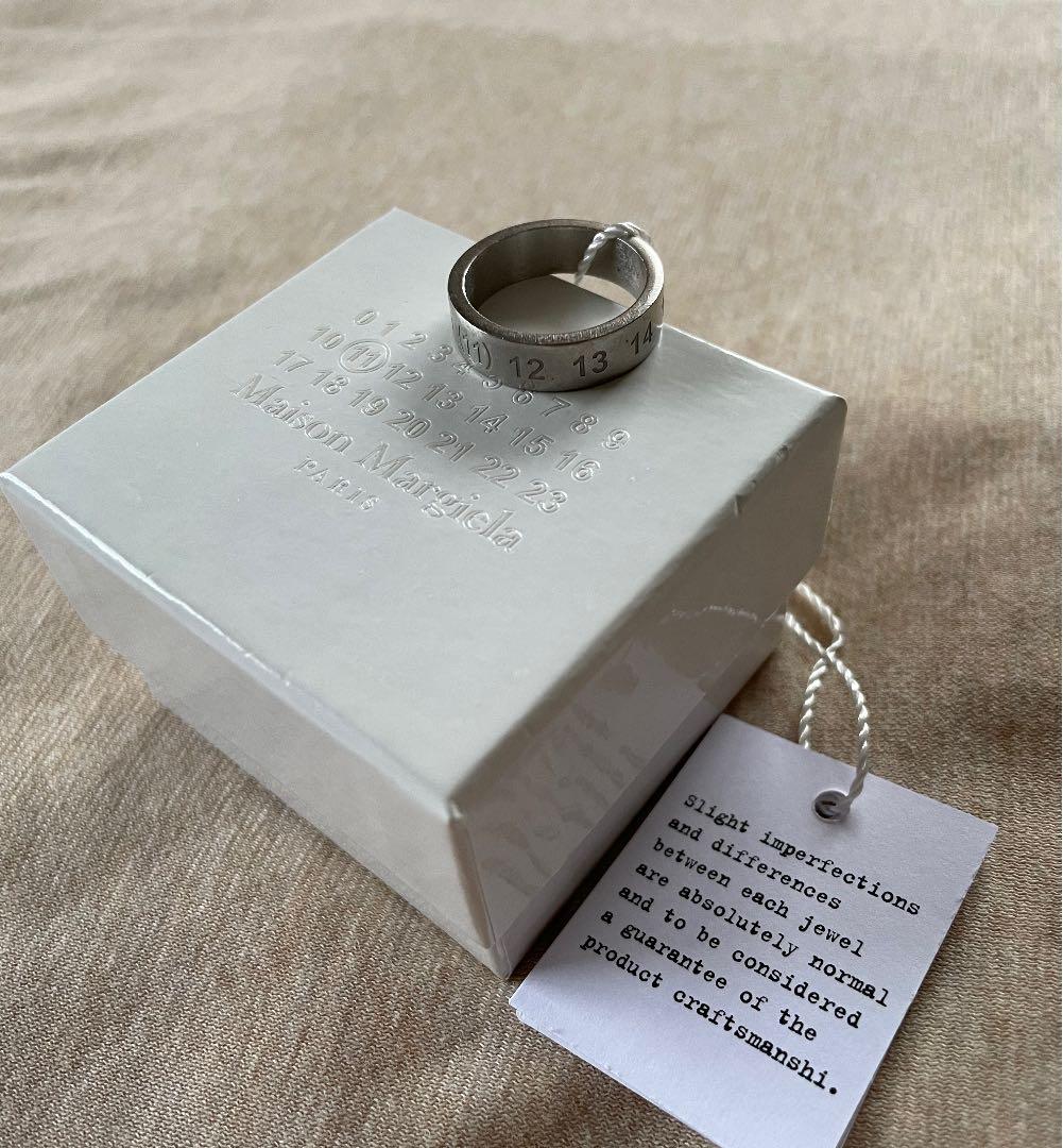 新品本物 21aw新品l メゾン マルジェラ カレンダーロゴ リング 指輪 メンズ リング