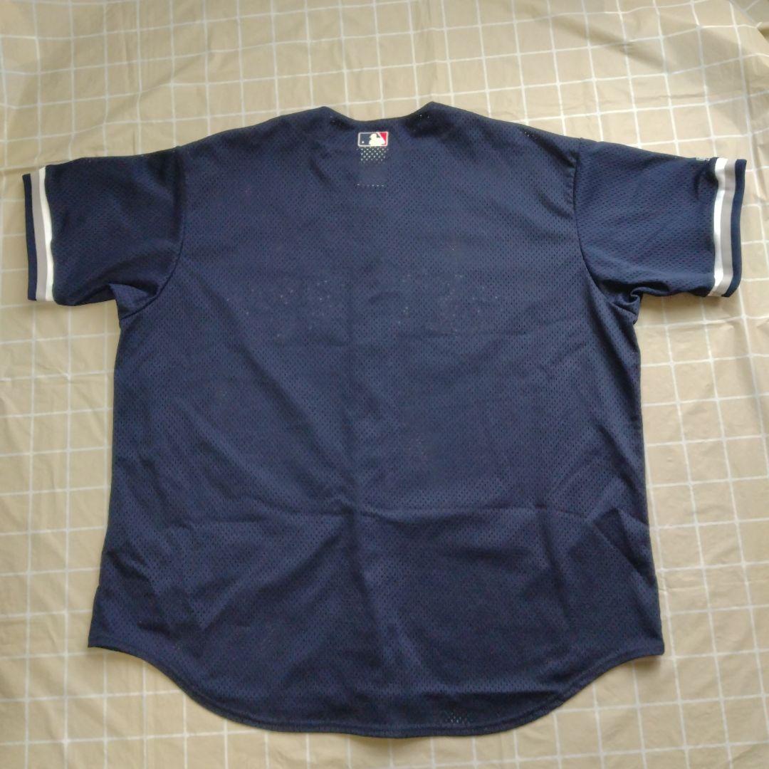 【希少品】90s Majestic ヤンキース アウェイ BPジャージ 2X