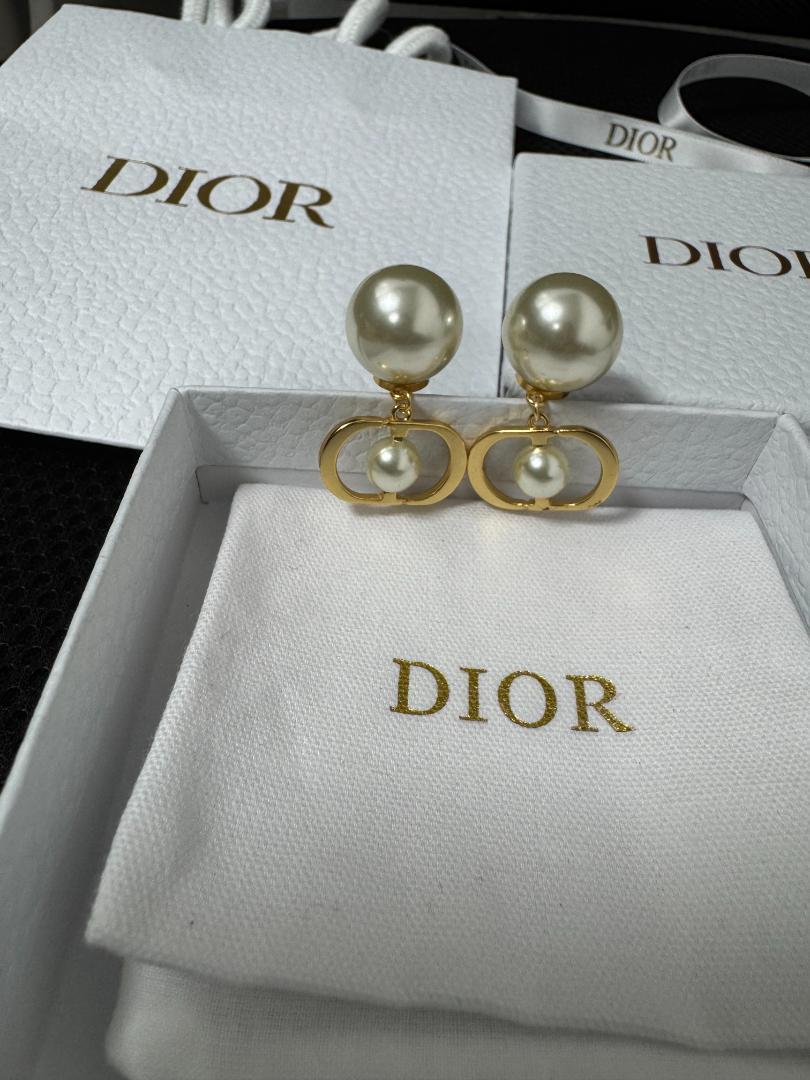Dior Tribal ピアス ゴールド パール 両耳 ほぼ新品