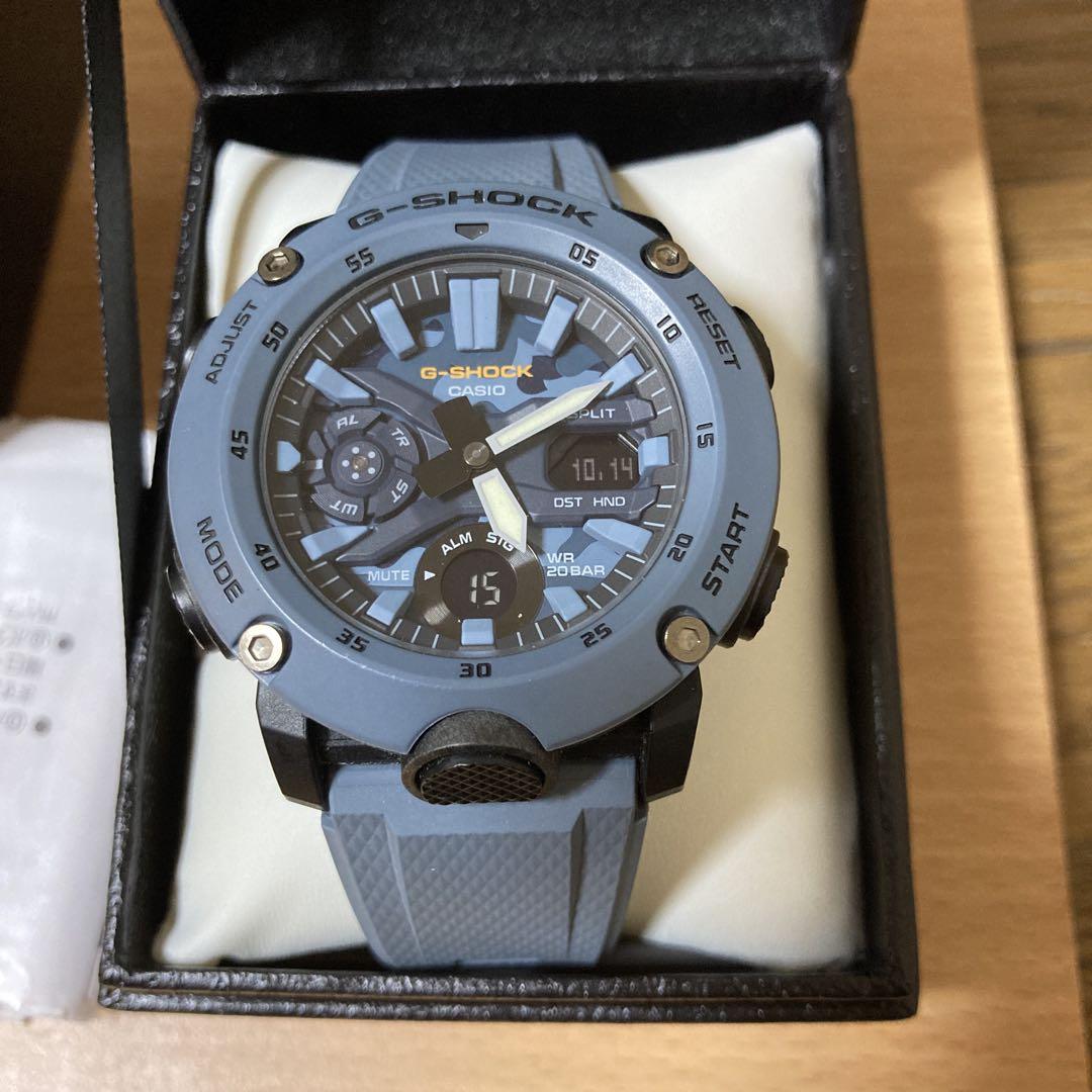 ブルーカモフラージュ　カーボンコアガード　G-SHOCK