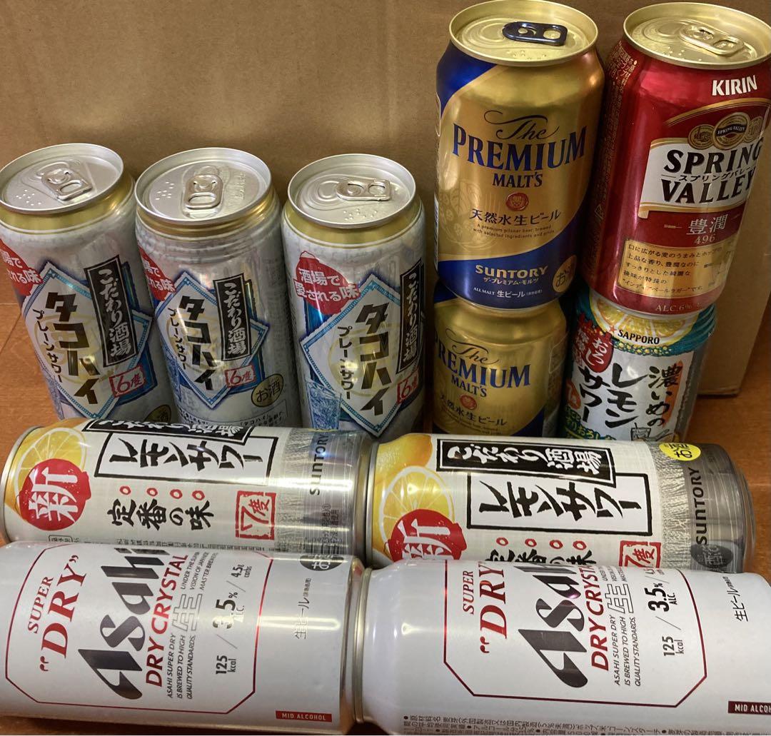 プレモル、スーパードライ、一番搾り、金麦などロング缶含む45本