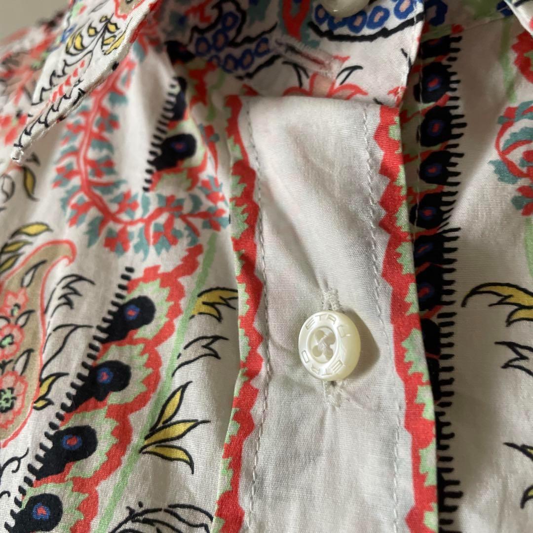 51 エトロ ETRO ブラウス シャツ トップス 総柄 長袖 42 花柄