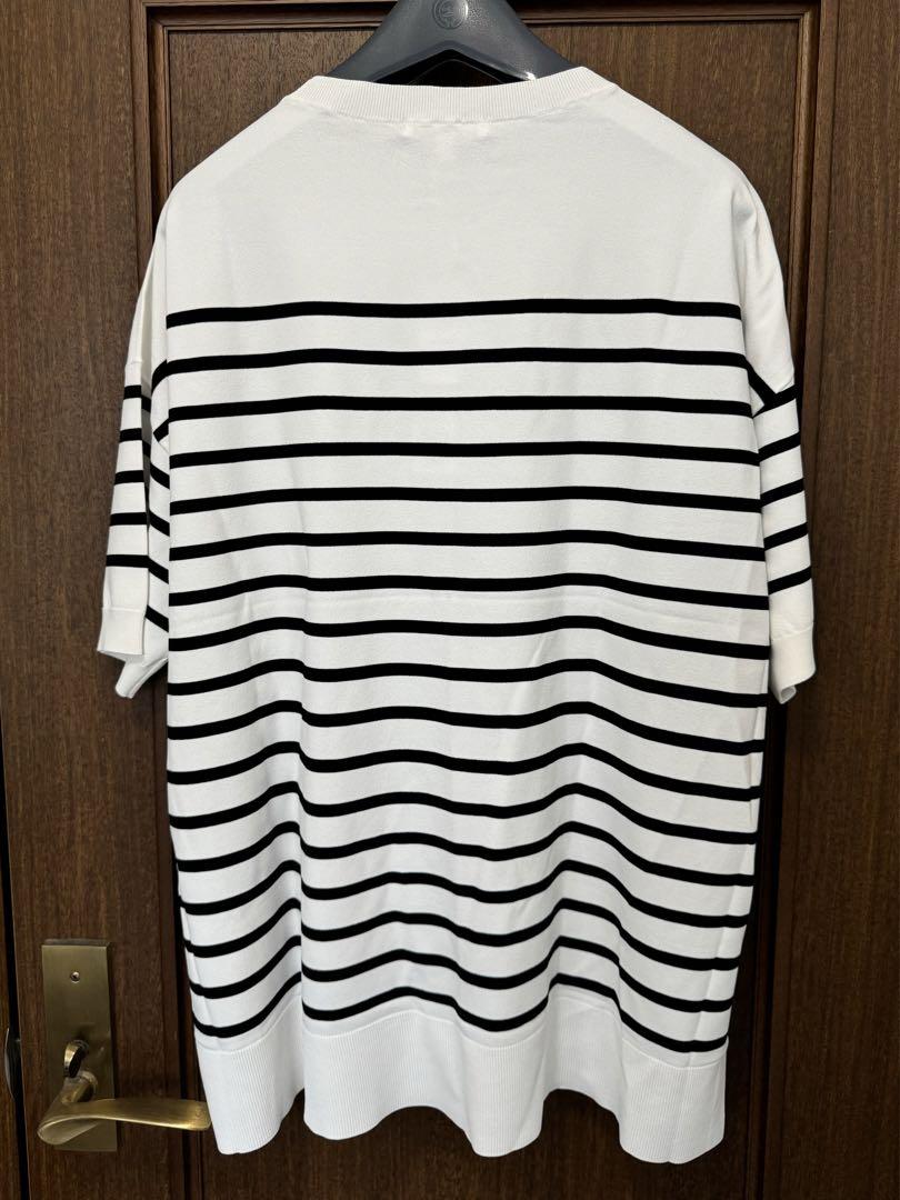 自由区オーバーニットTシャツ接触冷感UVカット クレープストレッチ38新品タグ付