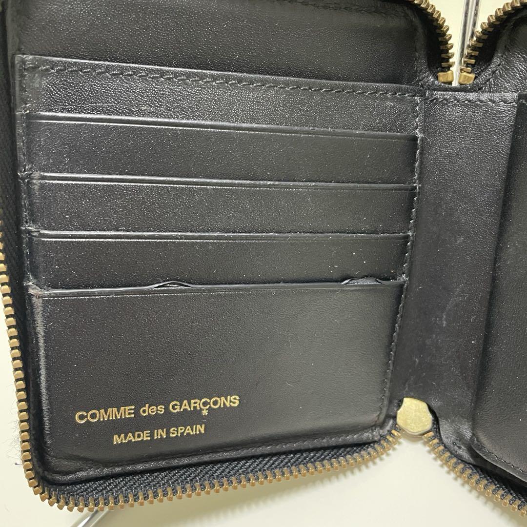 格安❗️ コムデギャルソン　COMME des GARCONS 黒　本革　二つ折り