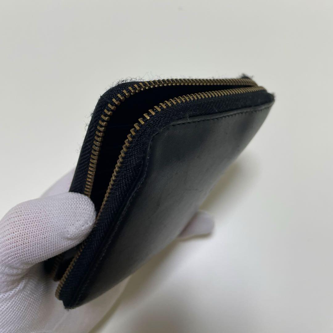 格安❗️ コムデギャルソン　COMME des GARCONS 黒　本革　二つ折り