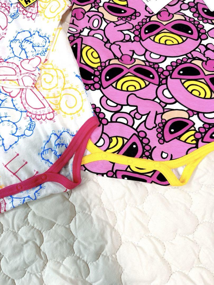 ヒスミニ　ロンパース新品2点セット