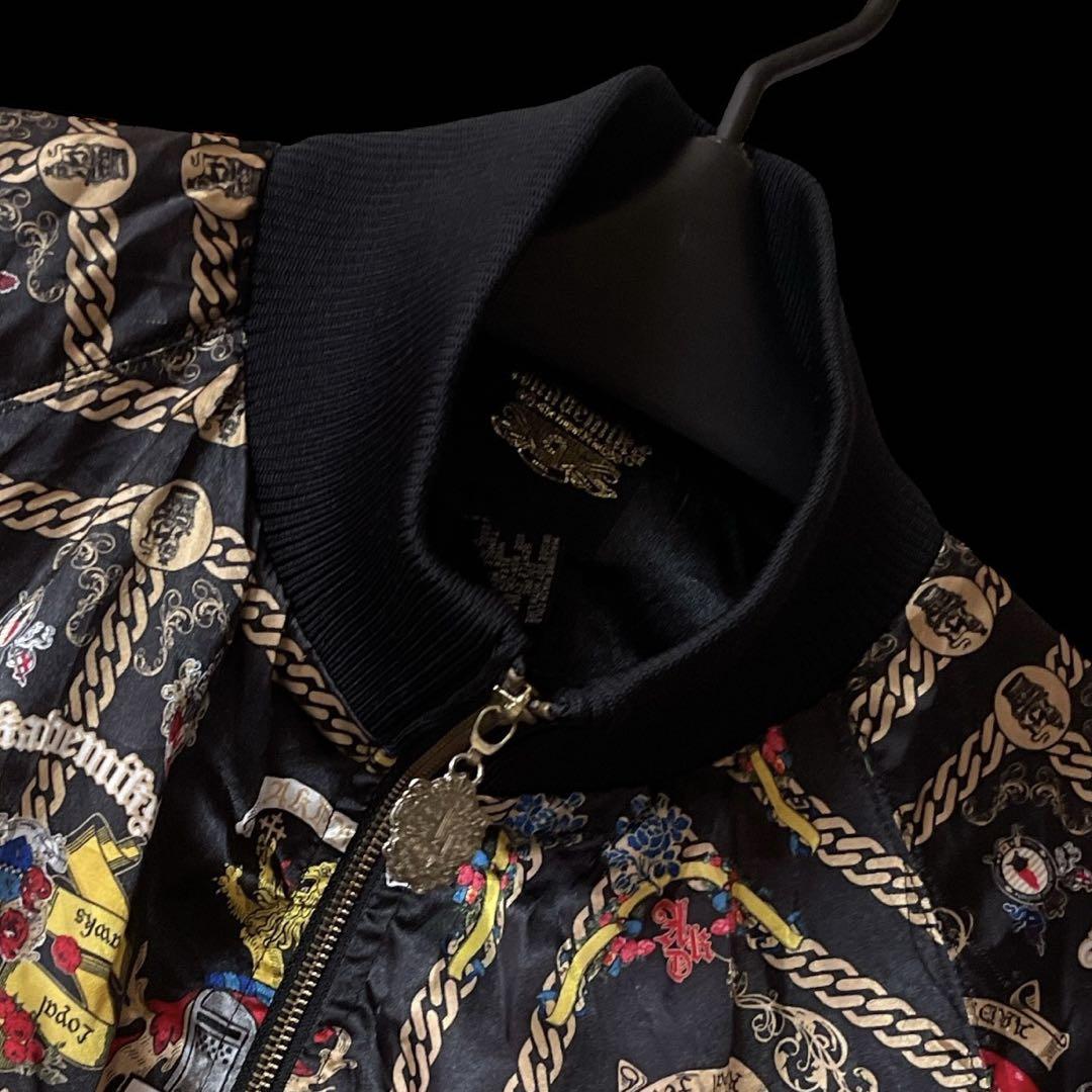 希少！ AKADEMIKS アカデミクス ジャケット 総柄 ゆるダボ サイズL