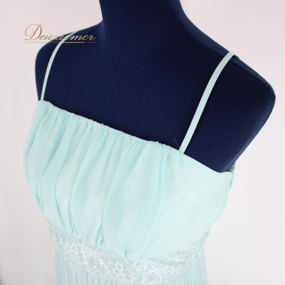 【美品 社交ダンス衣装】ワンピースドレス pinky wolman 水色 美品 社交ダンス衣装】ワンピースドレス pinky wolman 水色