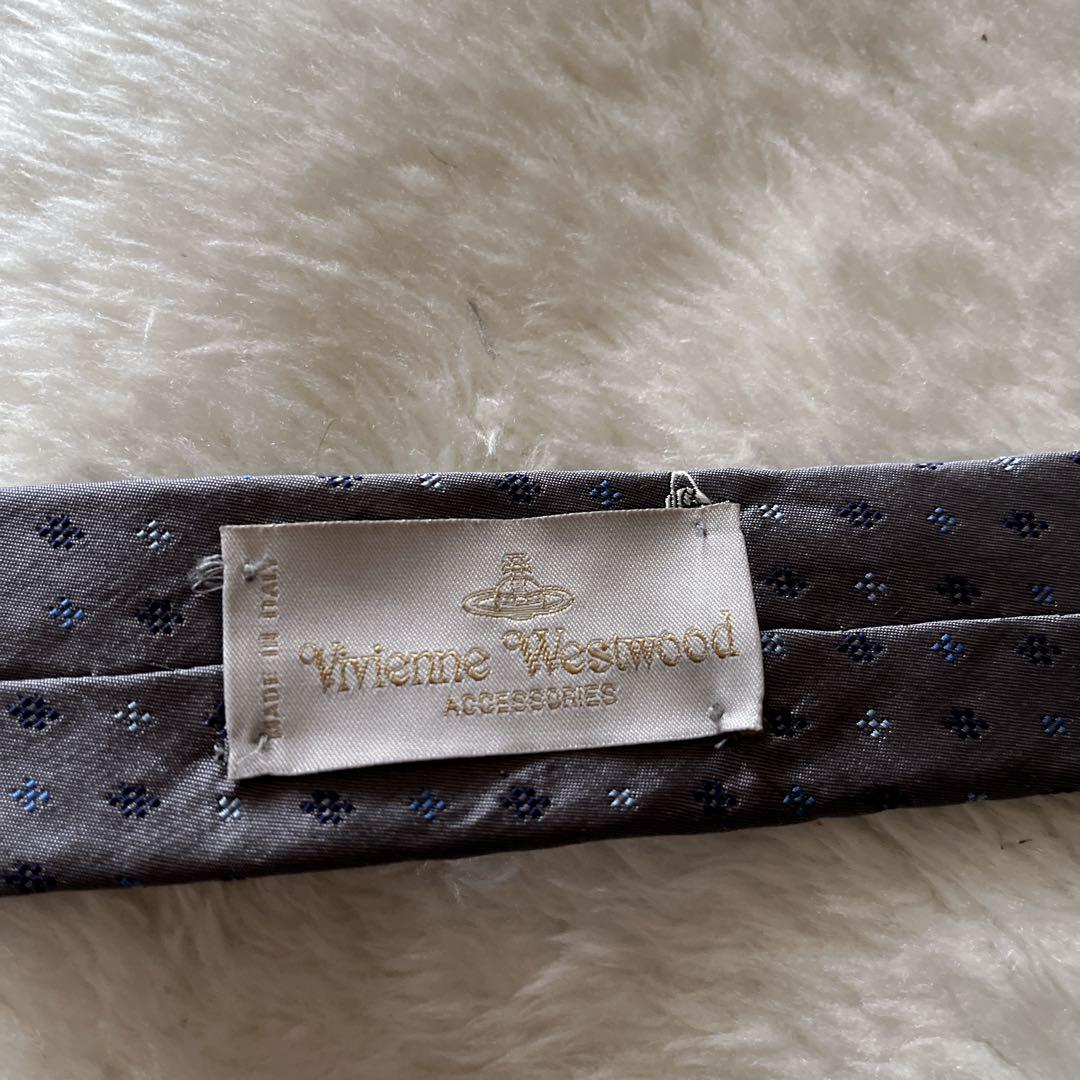 viviennewestwood ヴィヴィアン　ネクタイ　オーブ柄　グレー
