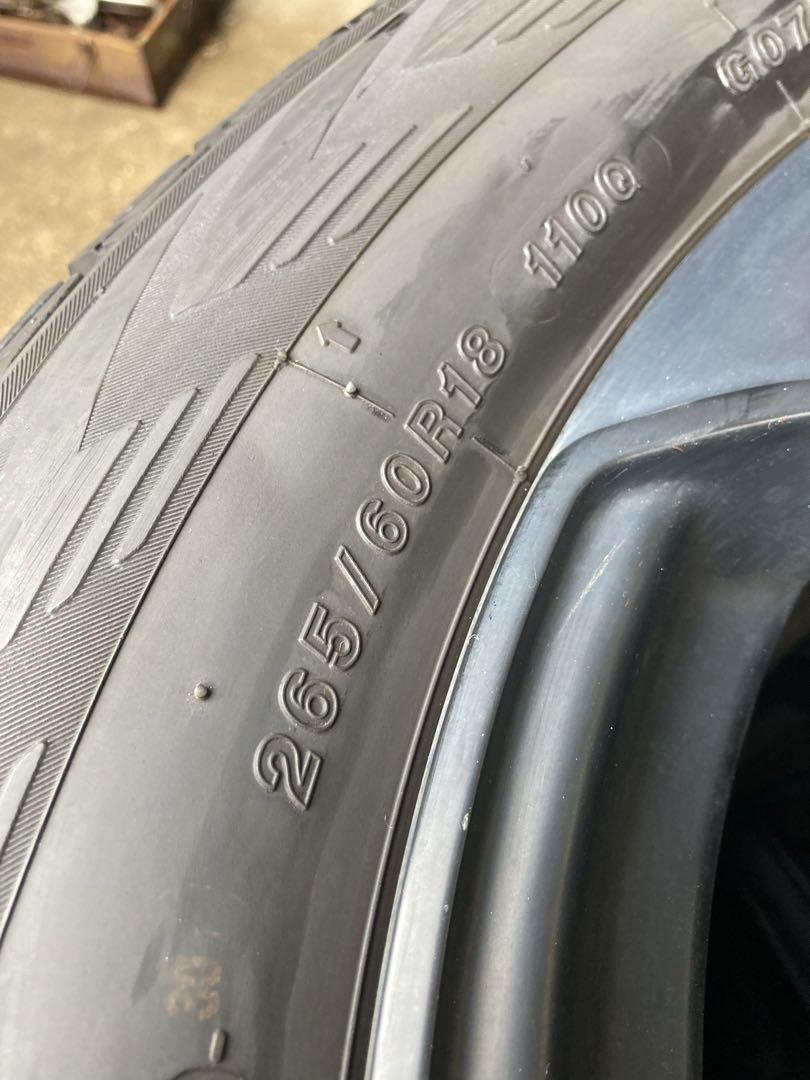 YOKOHAMA G075 265/60R18 アルミホイール付 4本セット