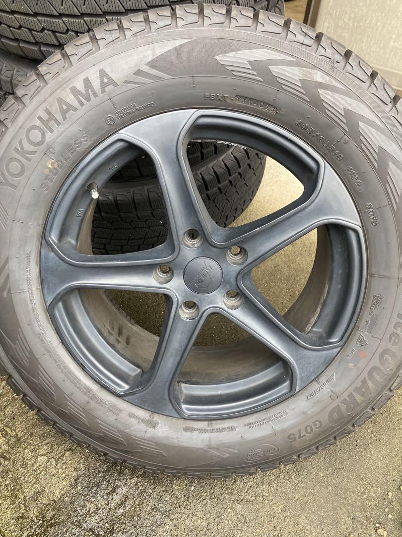 YOKOHAMA G075 265/60R18 アルミホイール付 4本セット
