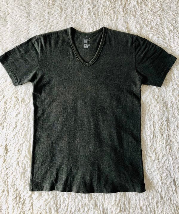 メルカリ 無印良品 メンズｔシャツ Vネック モスグリーン 自然な風合い Tシャツ カットソー 半袖 袖なし 650 中古や未使用のフリマ