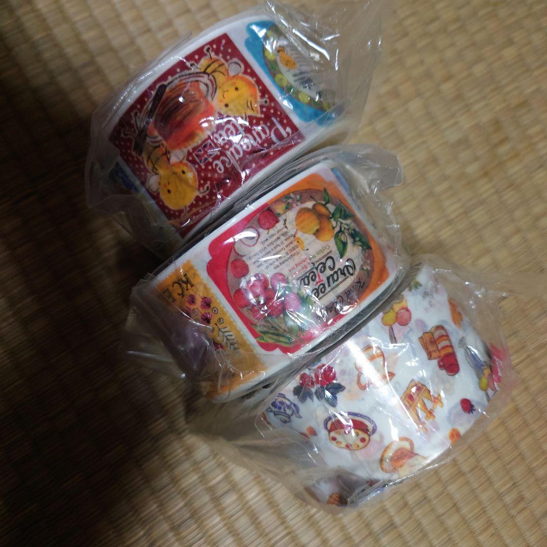 未開封未使用品✩*。カルチャペック紅茶のマスキングテープ三本セット