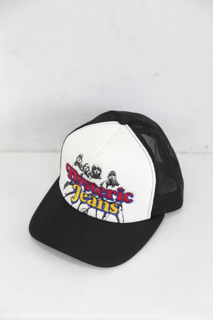 HYSTERIC JEANS刺繍 メッシュキャップ ブラックHysteric Glamour