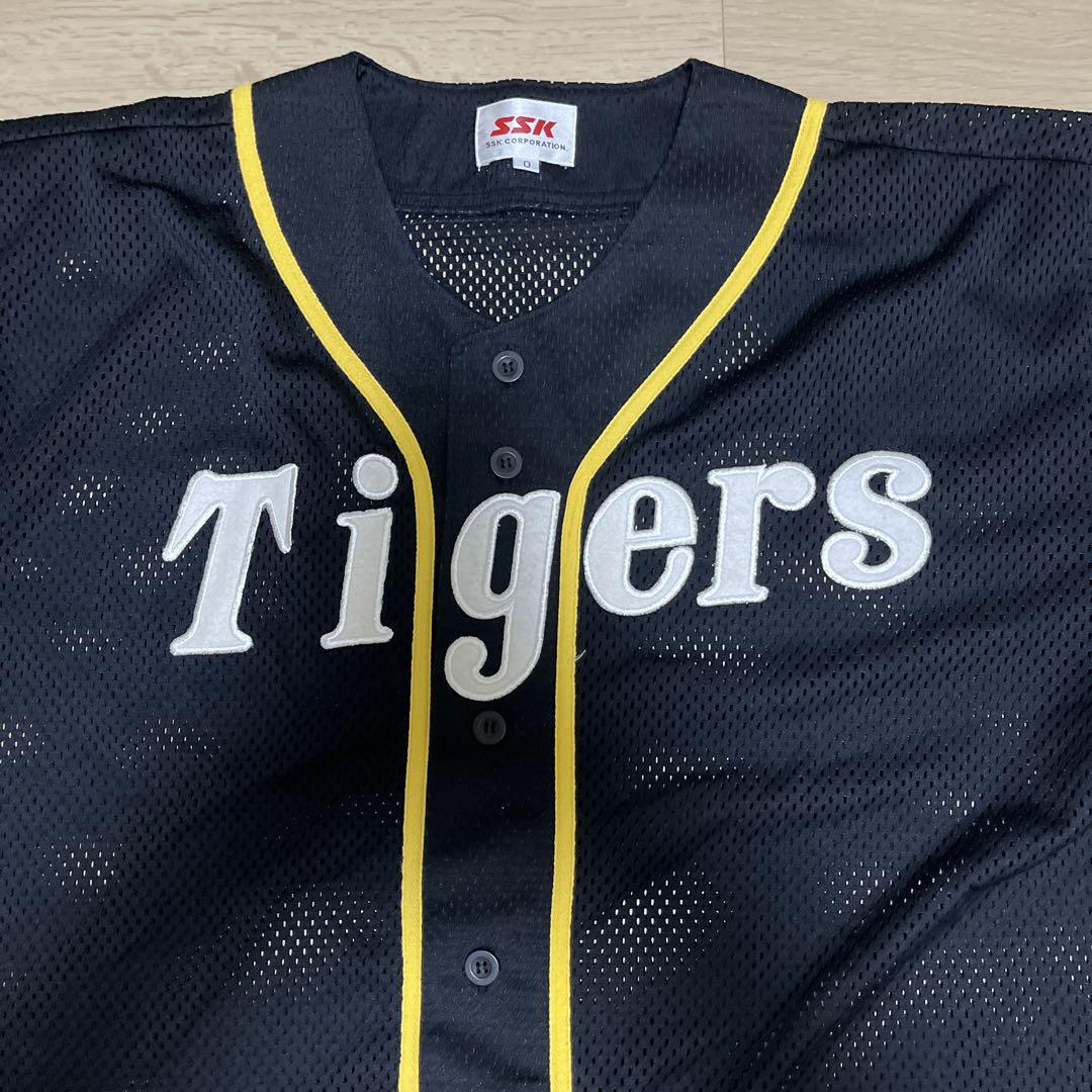 阪神タイガース 無地背番号無し ブラックメッシュ ユニフォーム