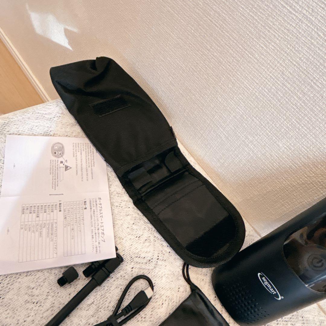 SEGMART 空気入れ 電動 自転車 電動エアーポンプ 2000*2mAh