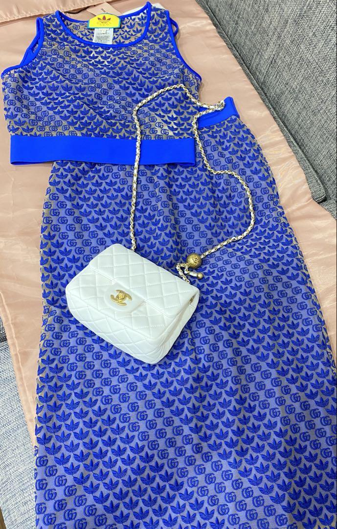 Gucci✖️adidasのチュールトップス-スカートセットアップ 春夏新作