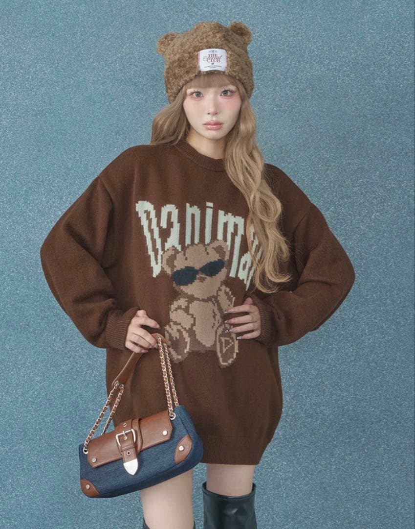 Danimalベアニットプルオーバー