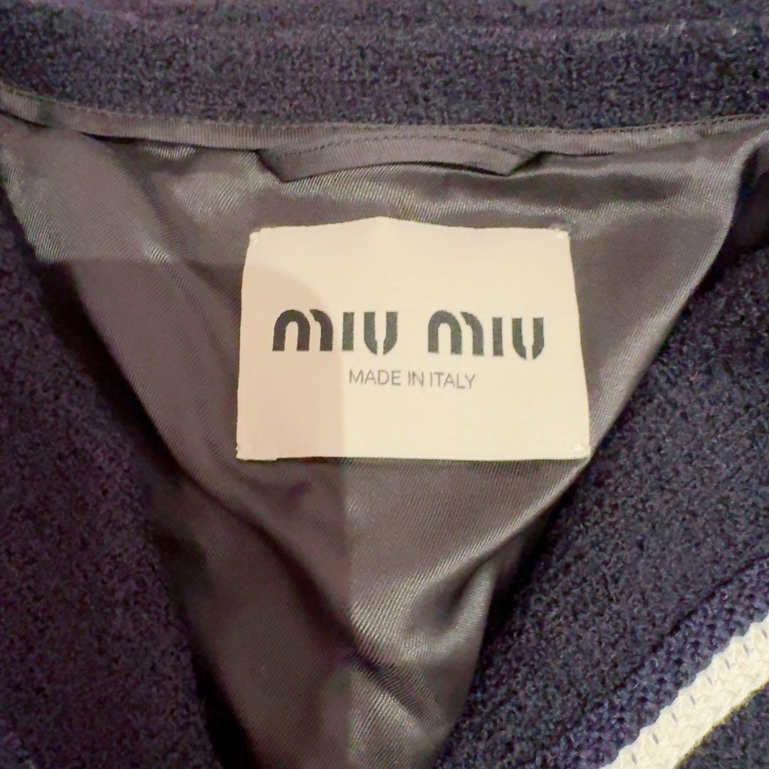 【Miu Miu】セール！セーラー襟 クロップド ジャケット ML902 ☆MIU MIU☆ セーラー襟ロマンティッククロップド丈ジャケット