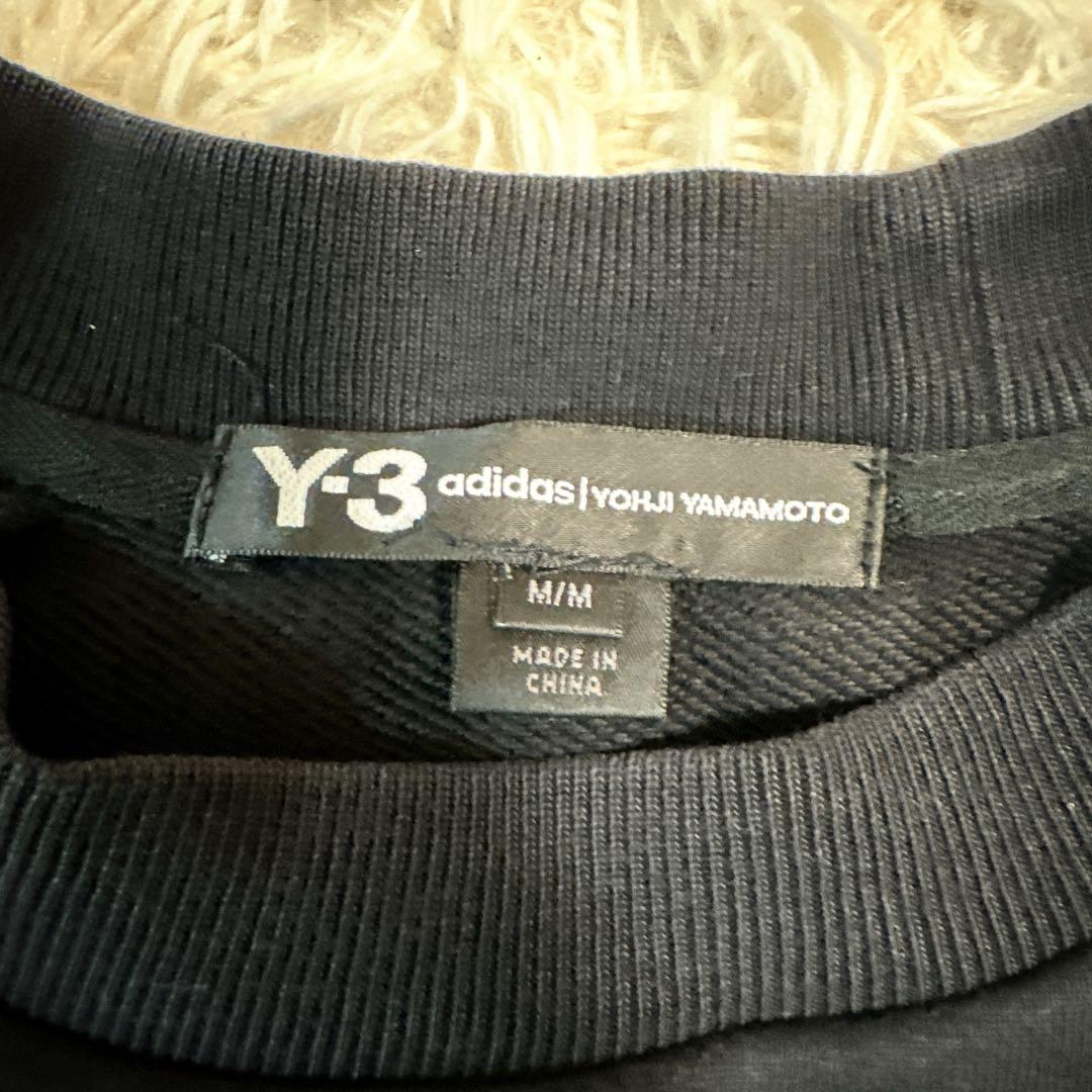 Y-3 ワイスリー ヨウジヤマモト バックプリント ビッグロゴ スウェット M-