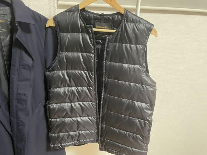 特価 美品 ナノユニバース 西川ダウンベストライナー ステンカラーコート cydf8-m66423217078 全国無料新品