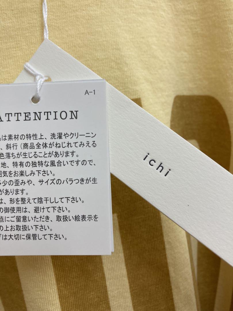 ichiイチ　オーバーTシャツ　イエロー　241254