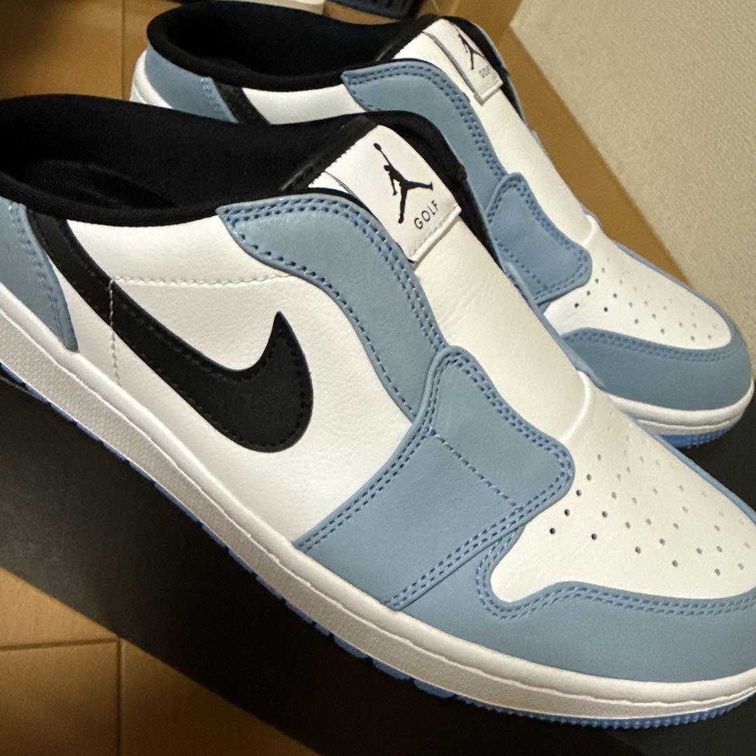 試着のみNIKE JORDAN GOLF ミュール ユニバーシティブルー 28