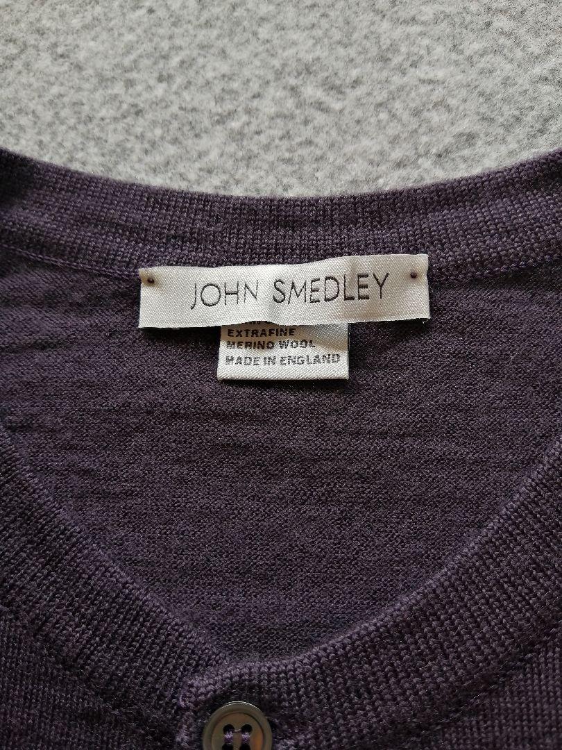 【未使用に近い】JOHN SMEDLEY ジョンスメドレー ヘンリーネックニット