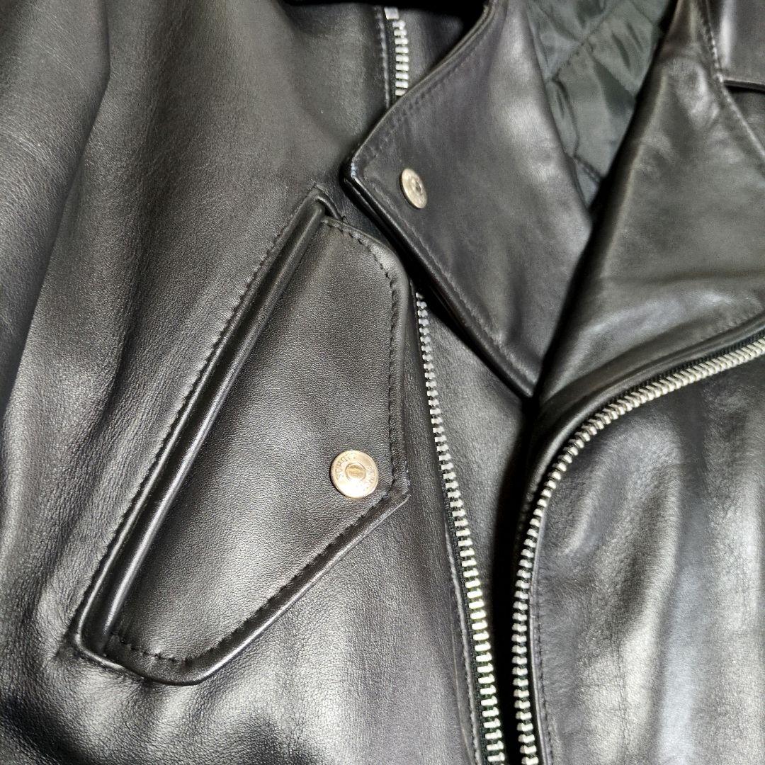 【★大感謝セール】 ダブルライダースジャケット 627 Schott 希少 size ロング 40 ジャケット・アウター