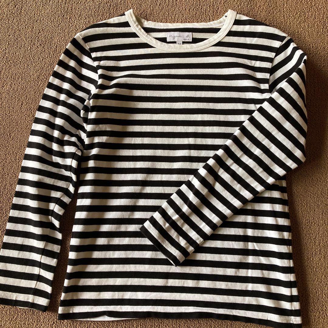 アニエスb T1 ボーダー 長袖Tシャツ