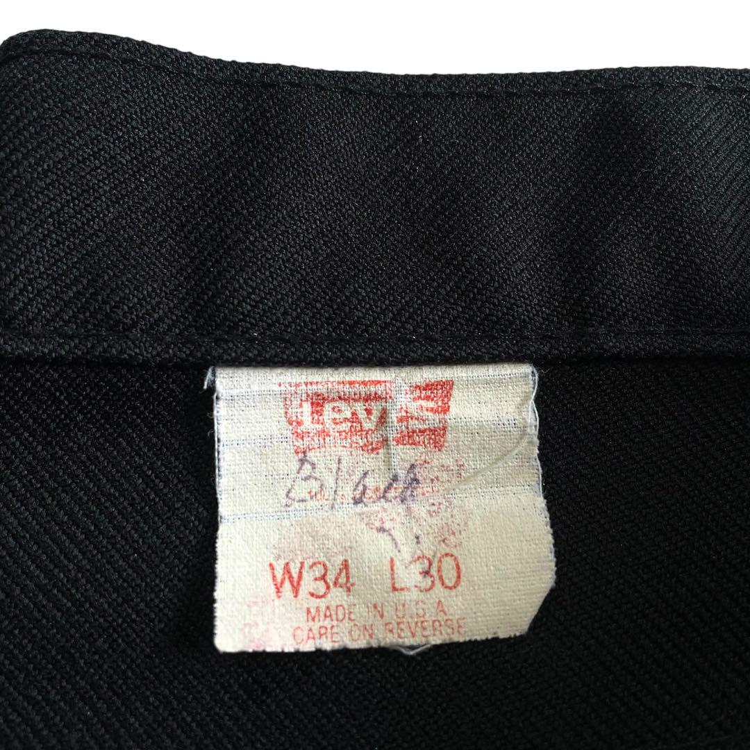 極美品✨ 90s USA製Levis 517 スタプレ黒W34 L30 ブラック 90's Levi's 517 STA-PREST スタプレパンツ ブラック 表記(34x31