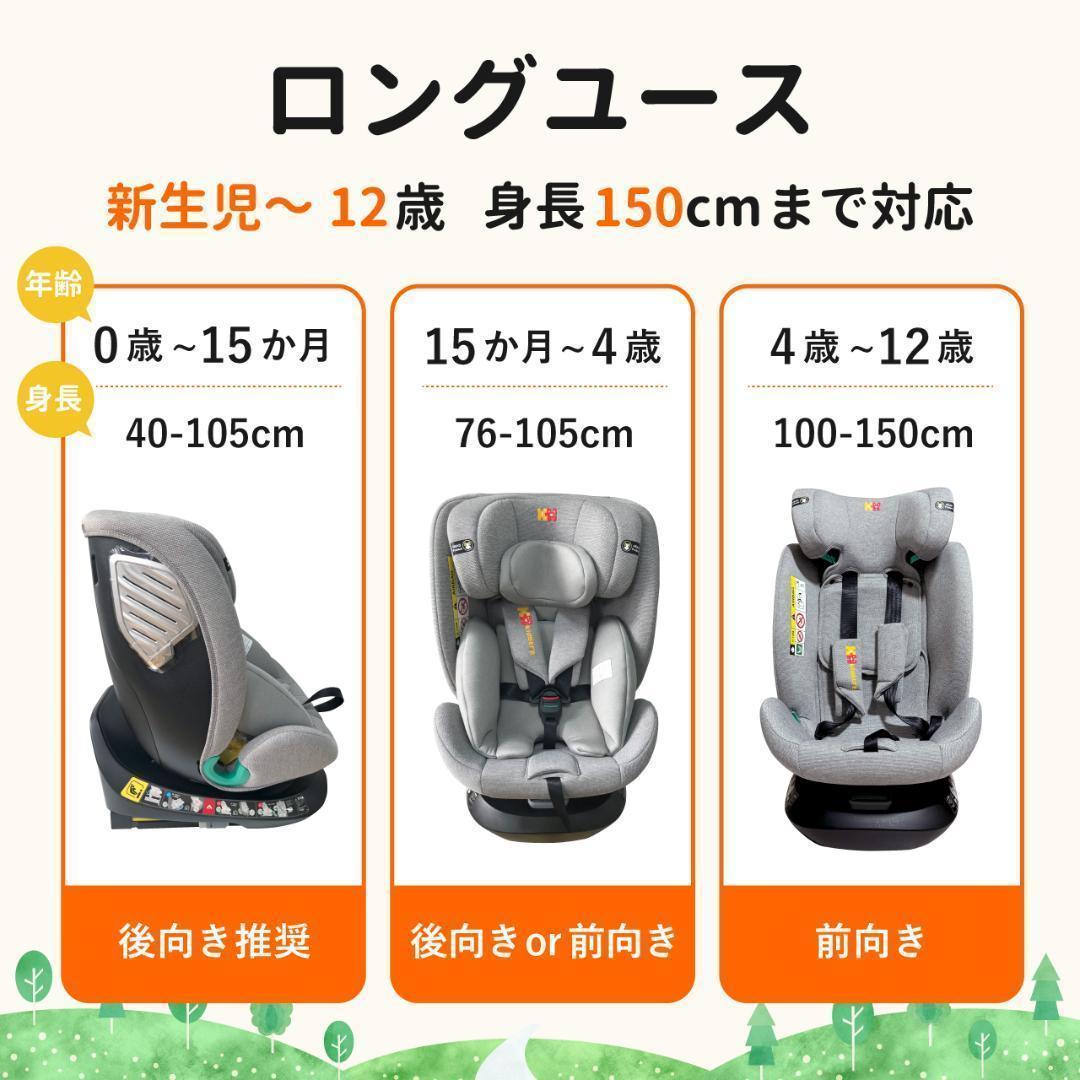 チャイルドシート ジュニアシート ISOFIX R129 身長76-150cm迄