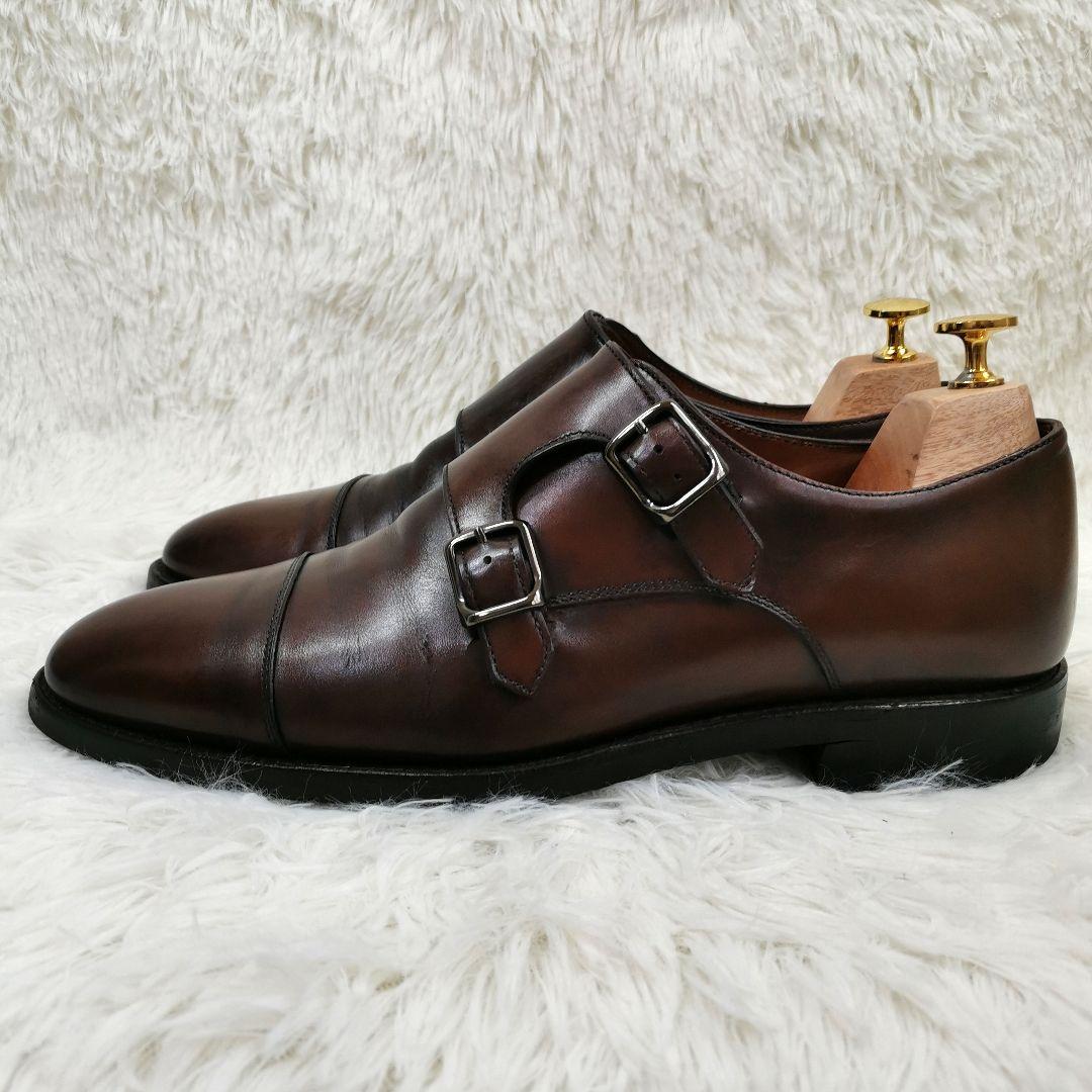 【美品】リーガル　ダブルモンク　707R　ダークブラウン　ゴアテックス　25cm