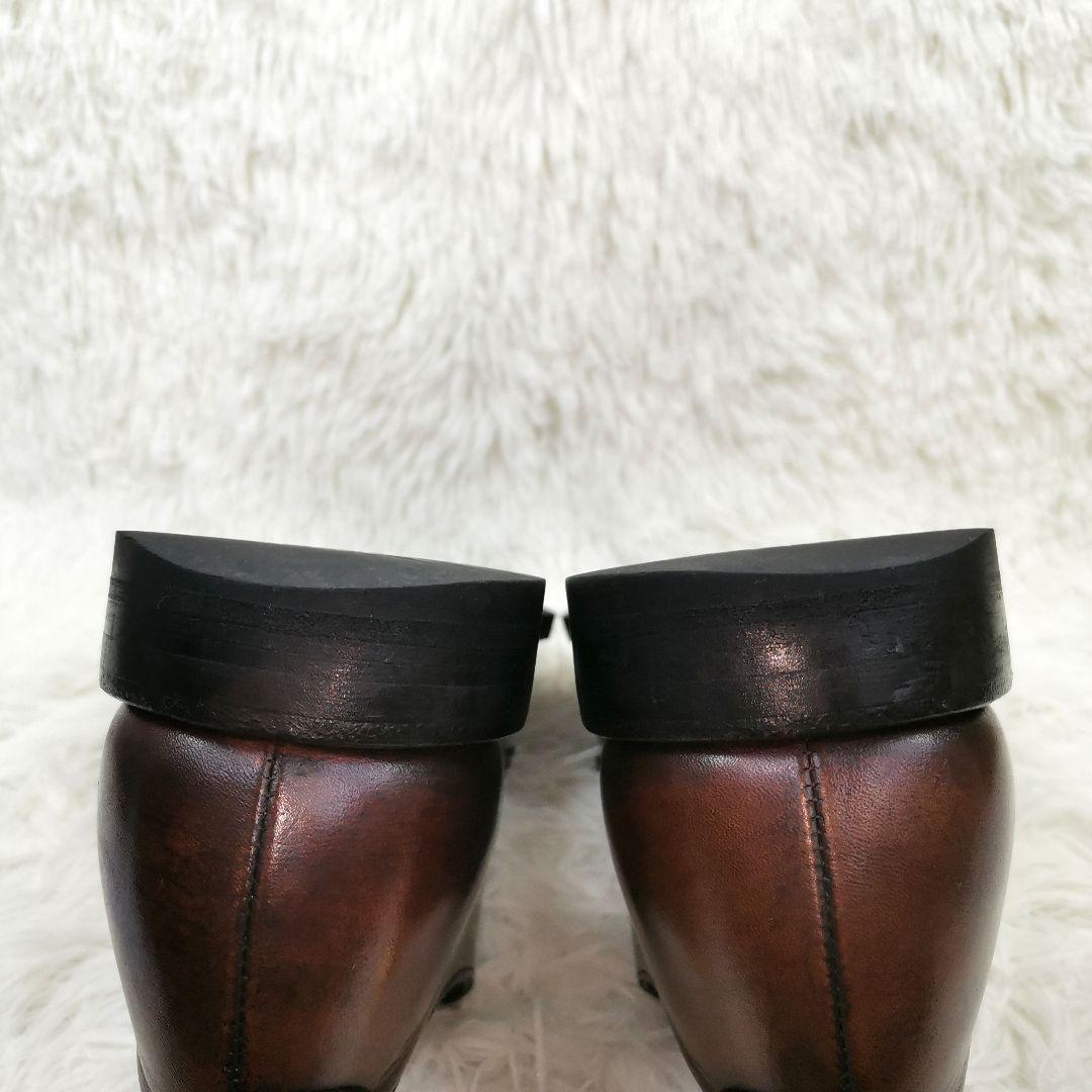 【美品】リーガル　ダブルモンク　707R　ダークブラウン　ゴアテックス　25cm