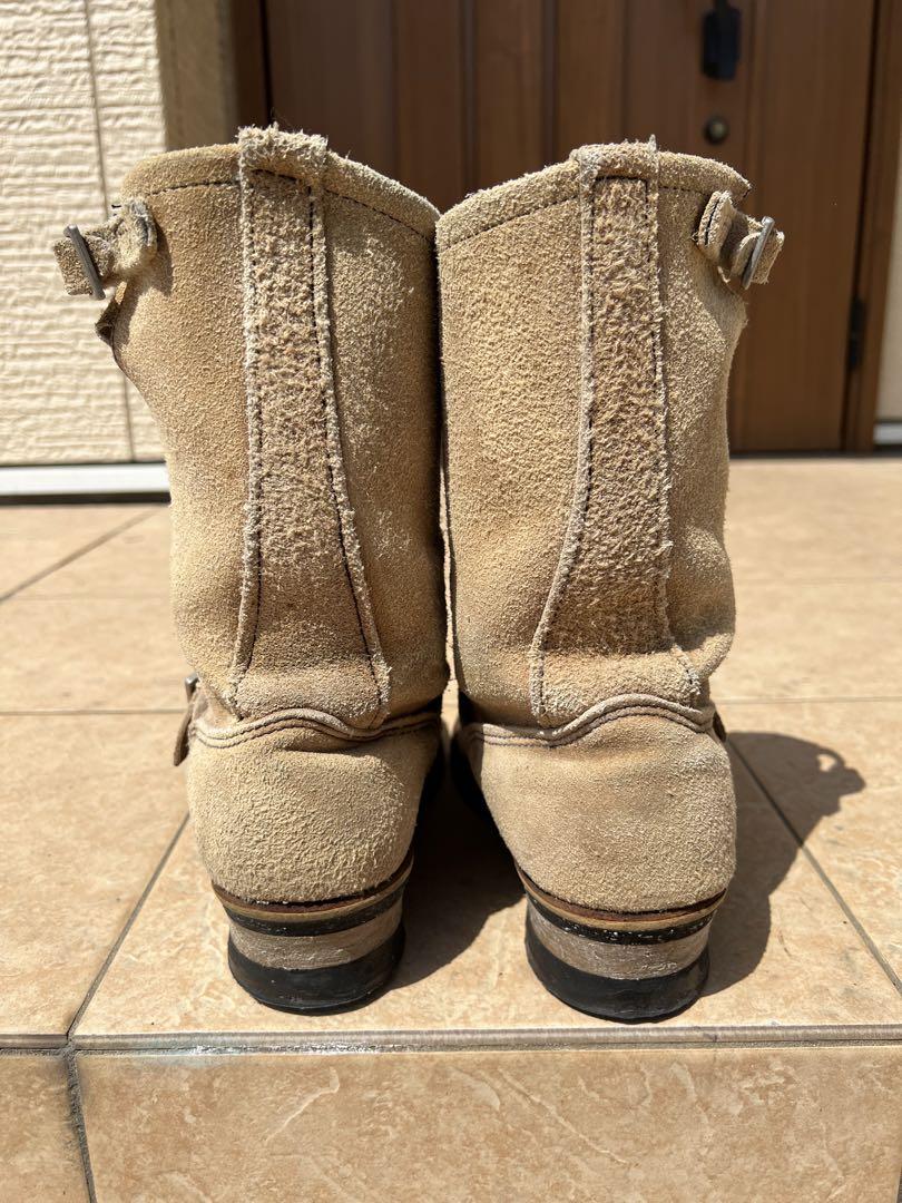 RED WING レッドウィング 8268 PT99 スチールトゥ スエード エンジニアブーツ ベージュ系 USA8.5【中古】