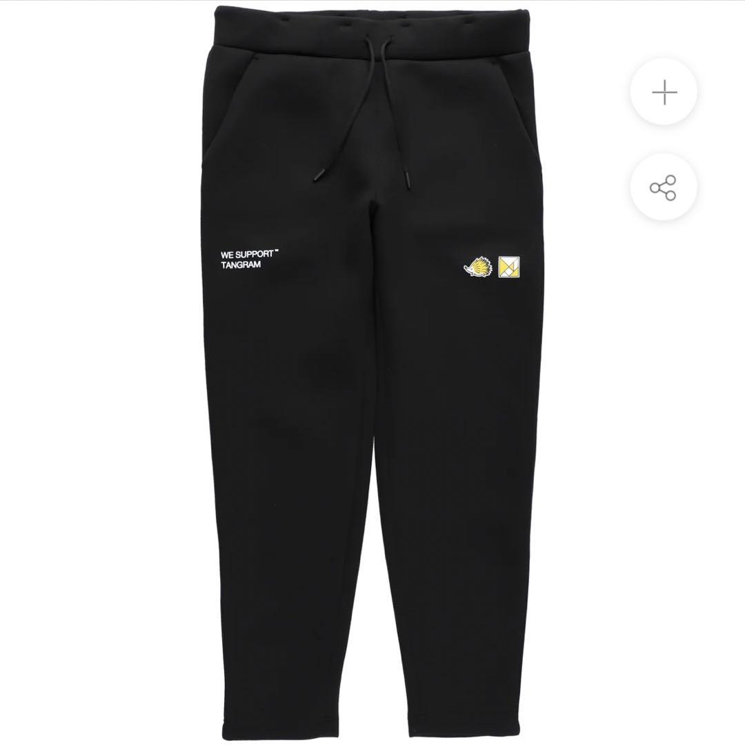 初売り初売り DOUBLE TANGRAM × M)CLUBHAUS 黒 KNIT ウエア(男性用) PANTS メンズウェア
