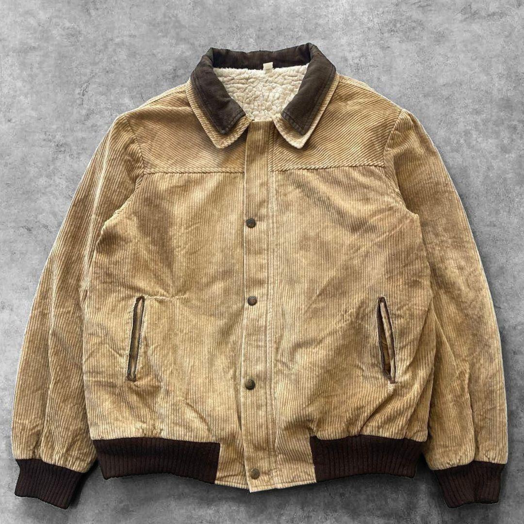 LEE コーデュロイ ボア ジャケット XL ブラウンXL(LL)・Lee
