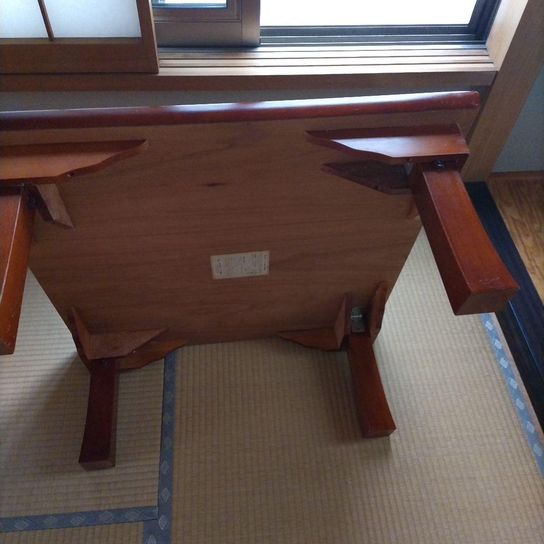 昭和レトロ 　ちゃぶ台 年代物 折りたたみ 角テーブル 座卓 ローテーブル