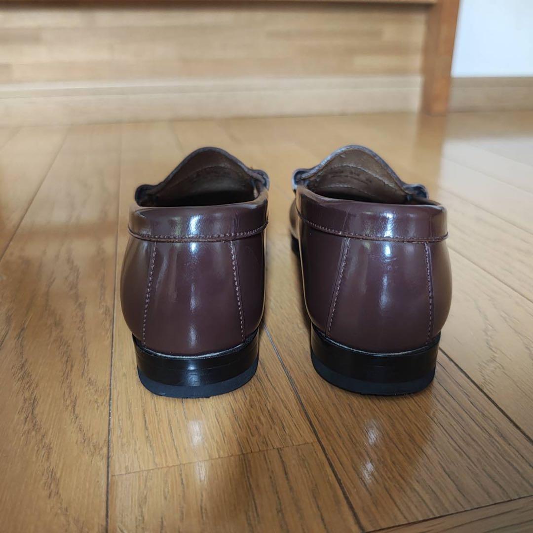 【試着のみ】REGAL 本革 ローファー 24cm ブラウン