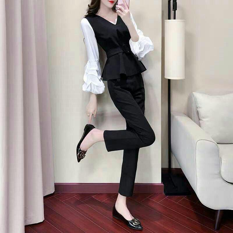値下スーツ韓国版カジュアルファッション顕やせ服2点セットs-4xlS Dqhe2-m66435287560 超歓迎低価