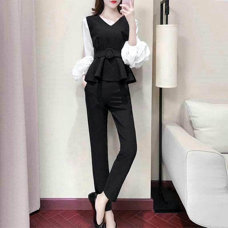値下スーツ韓国版カジュアルファッション顕やせ服2点セットs-4xlS Dqhe2-m66435287560 超歓迎低価
