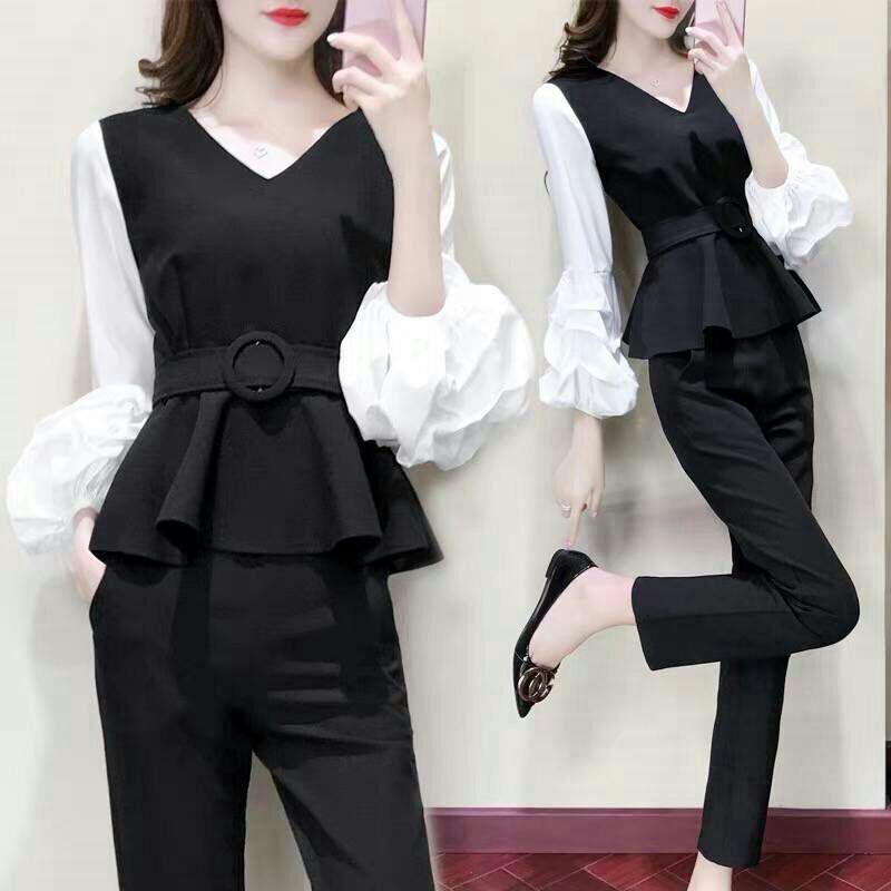 値下スーツ韓国版カジュアルファッション顕やせ服2点セットs-4xlS Dqhe2-m66435287560 超歓迎低価