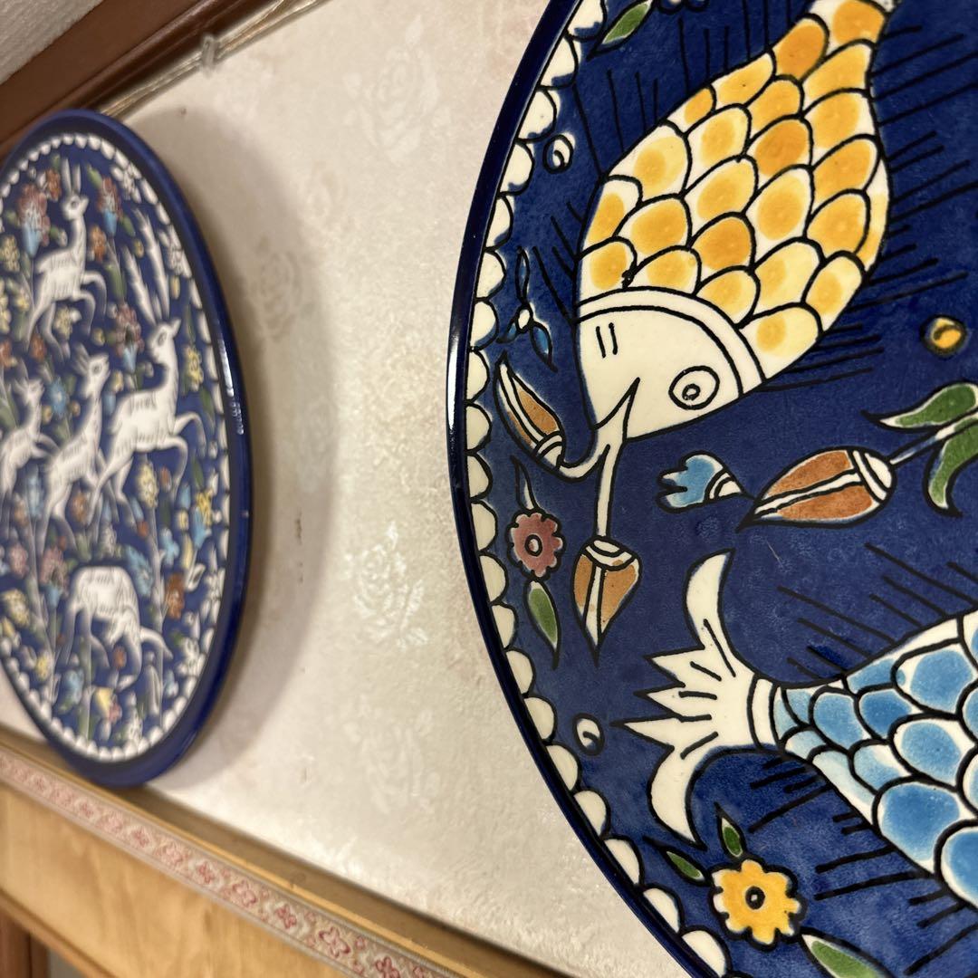 ヨーロッパで購入さした工芸飾り皿 ヨーロッパで購入さした工芸飾り皿