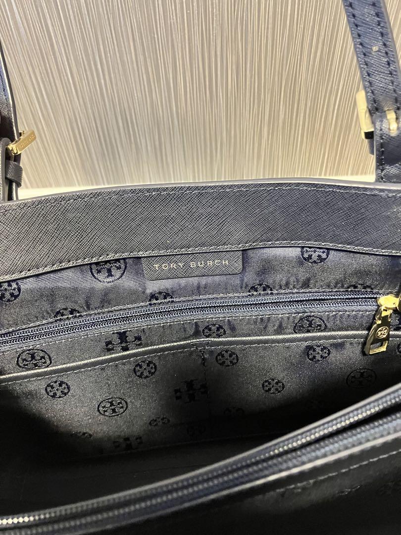 Tory Burch ネイビー トートバッグ - メルカリ