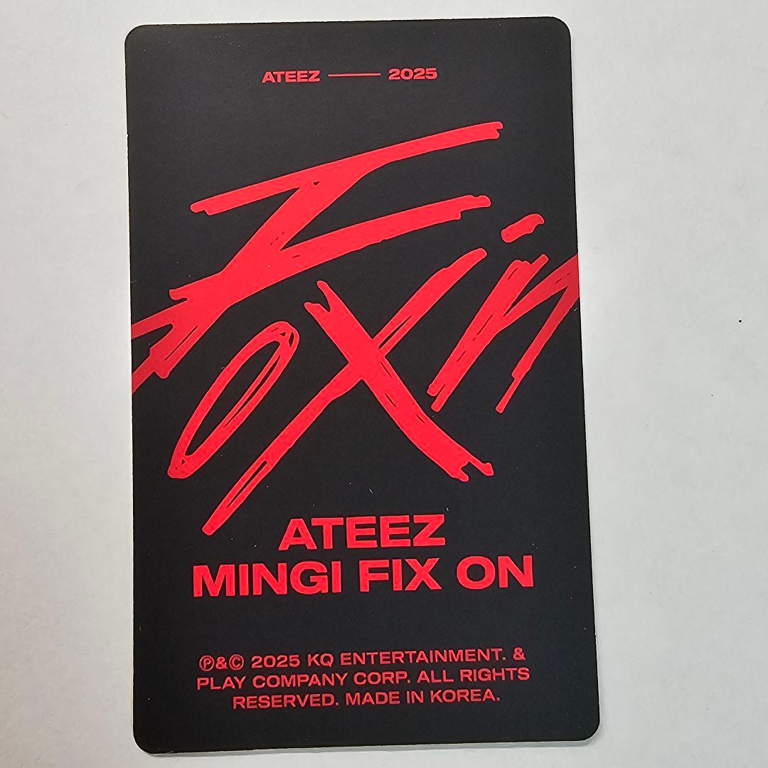 ATEEZ ミンギ センイル HBD ポップアップ FIX ON トレカ 6