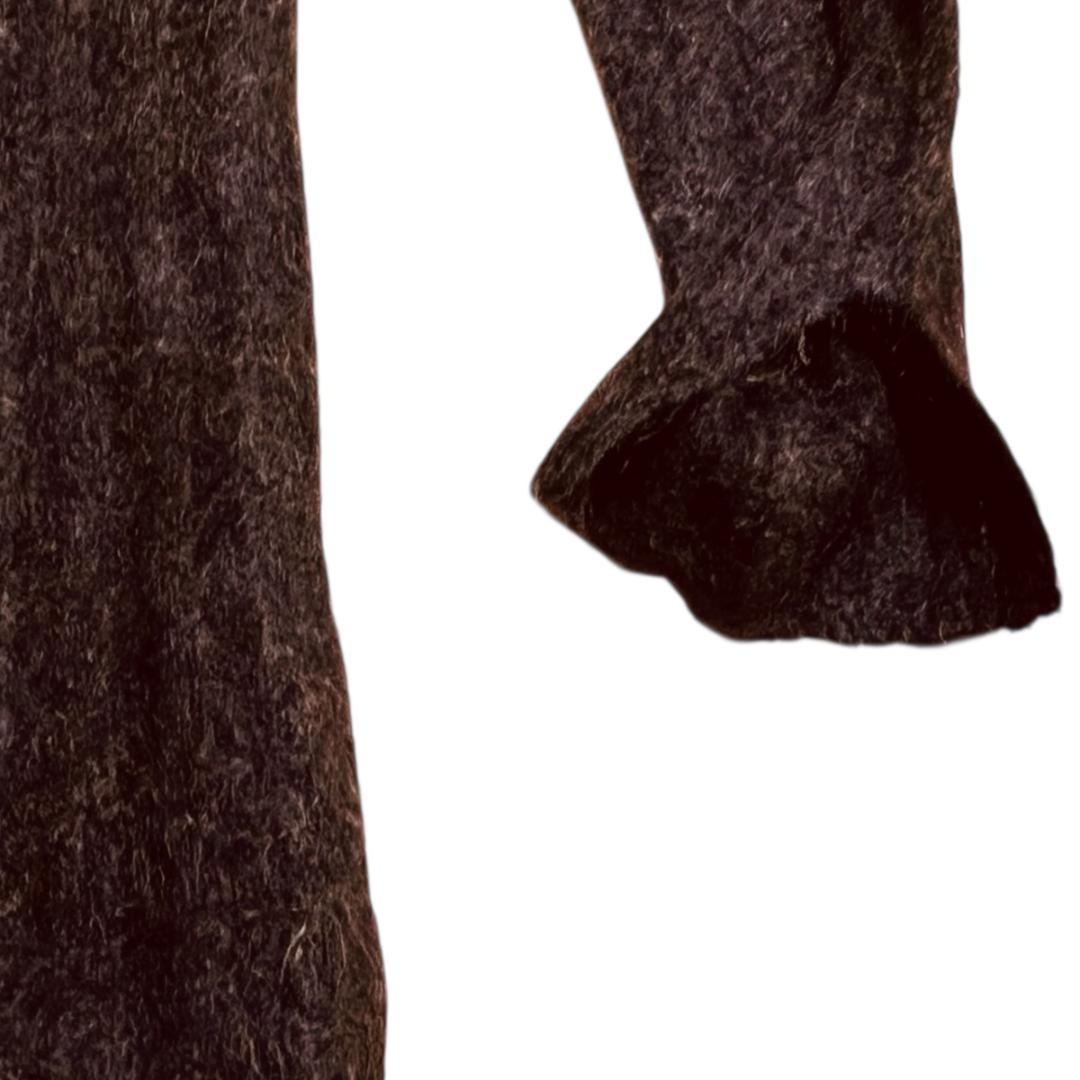 BY MALENE BIRGER ニットワンピース XXS ブラウン モヘヤ混 BY MALENE BIRGER ニットワンピース XXS ブラウン モヘヤ混