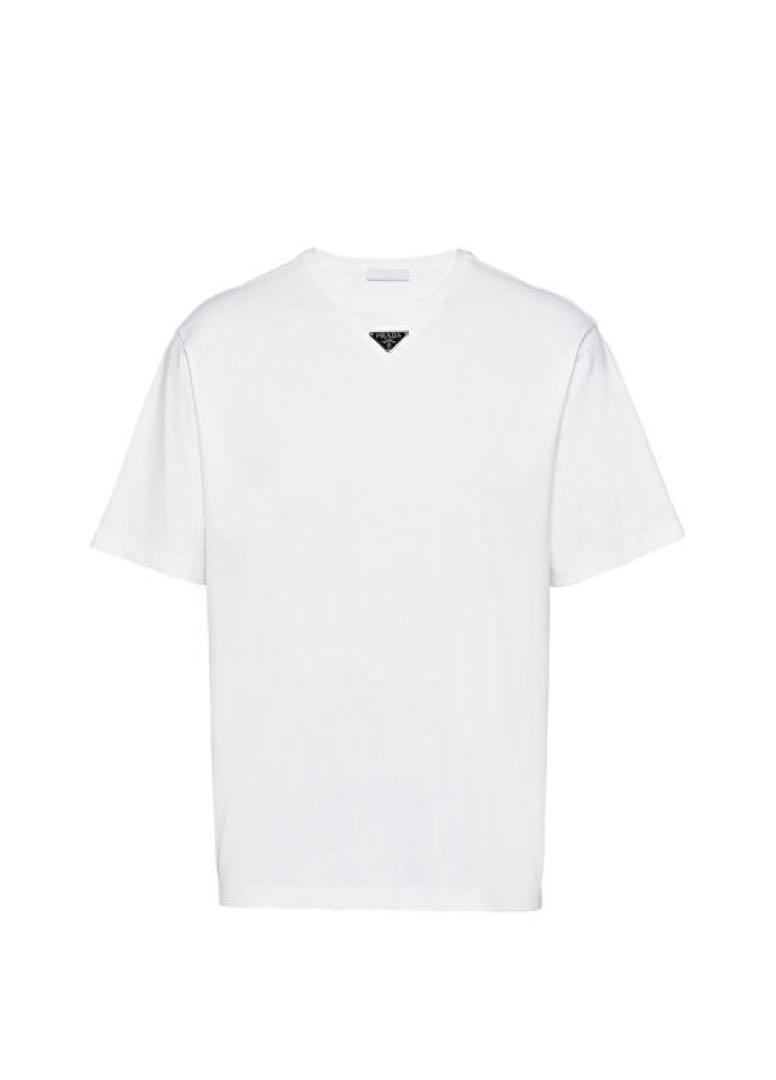 PRADA Vネック Tシャツ ホワイト PRADA ホワイト Vネック Tシャツ - メルカリ