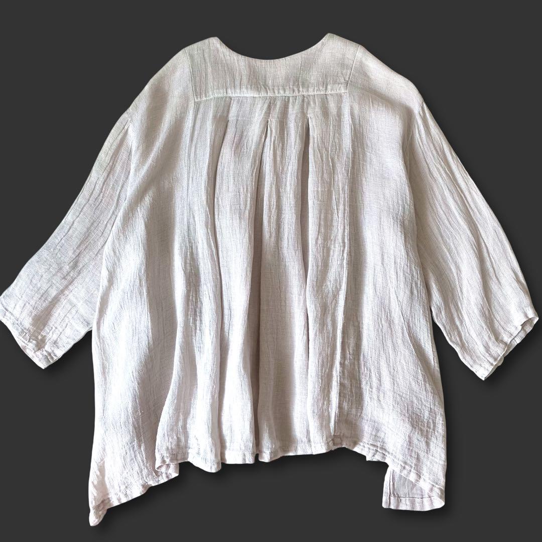 専用 美品 ネストローブ リネンブラウス ゆったり 長袖 シャツ