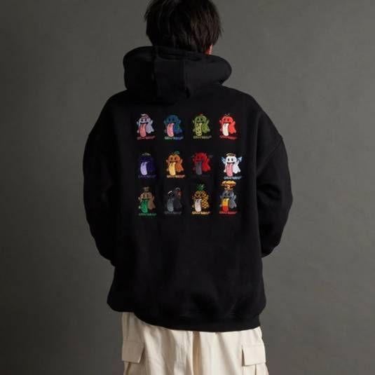 正規品⭐新品・GRAF&WU・グラフアンドウー・ゴースト12刺繍プルパーカー　M